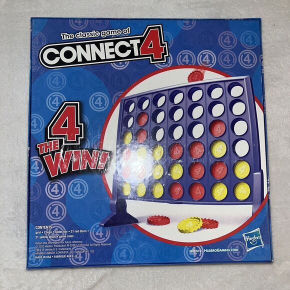 Connect 4 Classic Grid, 4 in a Row Game, Strategy Board Games for Kids Family - Picture 2 of 4